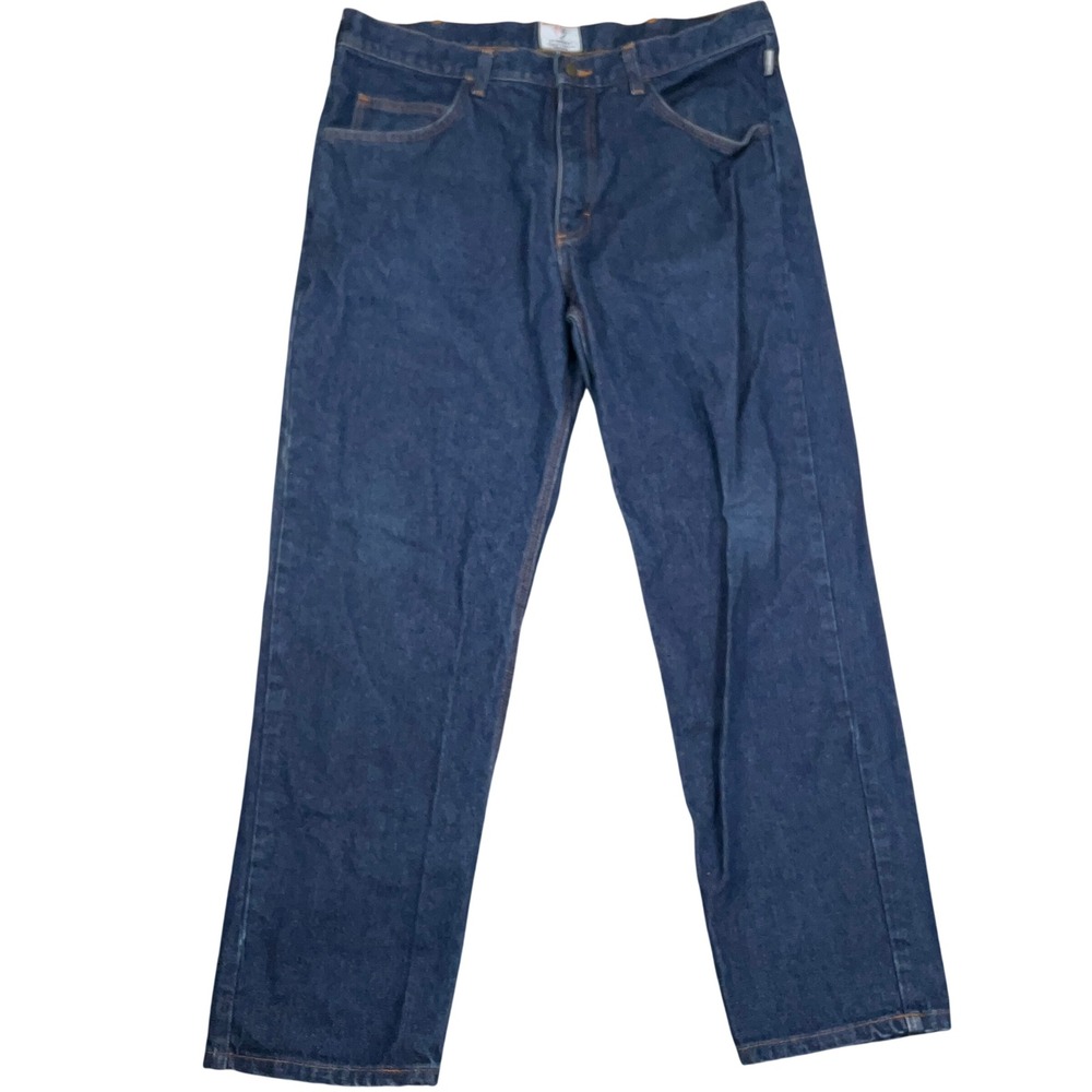 Tyndale FR Jeans Mens 36x30 Blue Flame Resistant Arc Rated Relaxed Fit